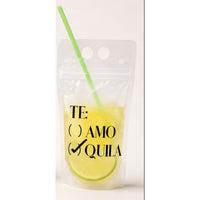 Funny Reusable Drink Pouch with Straw – Pool & Beach Party Cocktail Bag