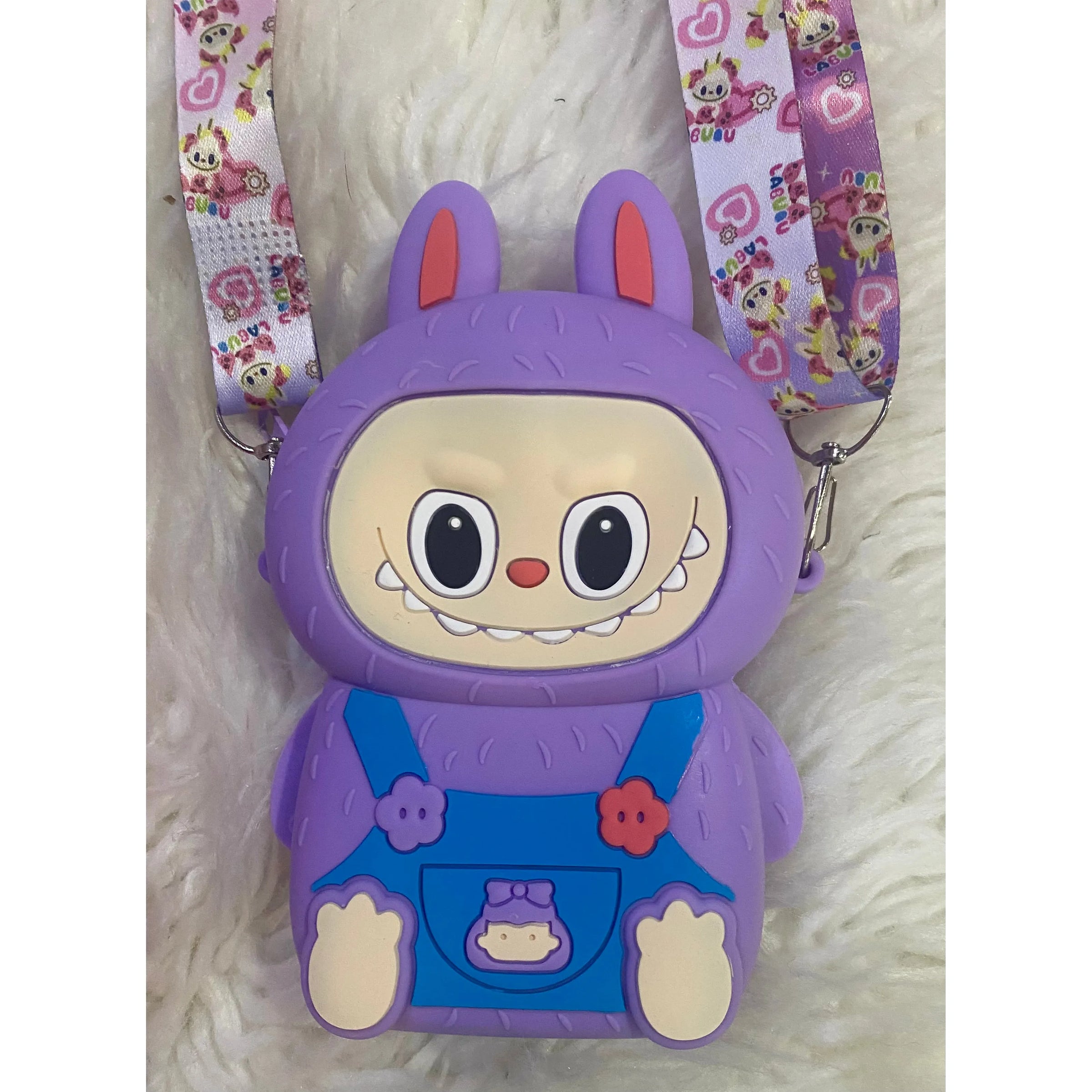 Labubu Coin Crossbody Purse – Adjustable Strap
