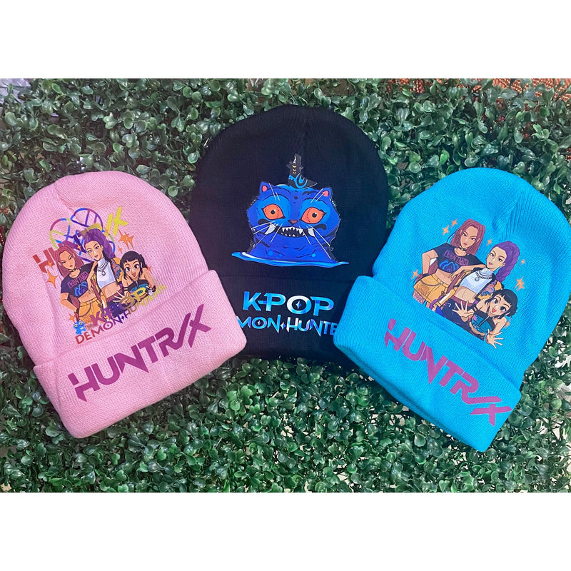 KPOP Demon Hunters Knit Beanie – Custom Huntress Fan Hat