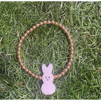 Easter Bunny Beaded Stretch Bracelet