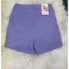 High Waisted Lavender Denim Shorts - Rhinestone Gal