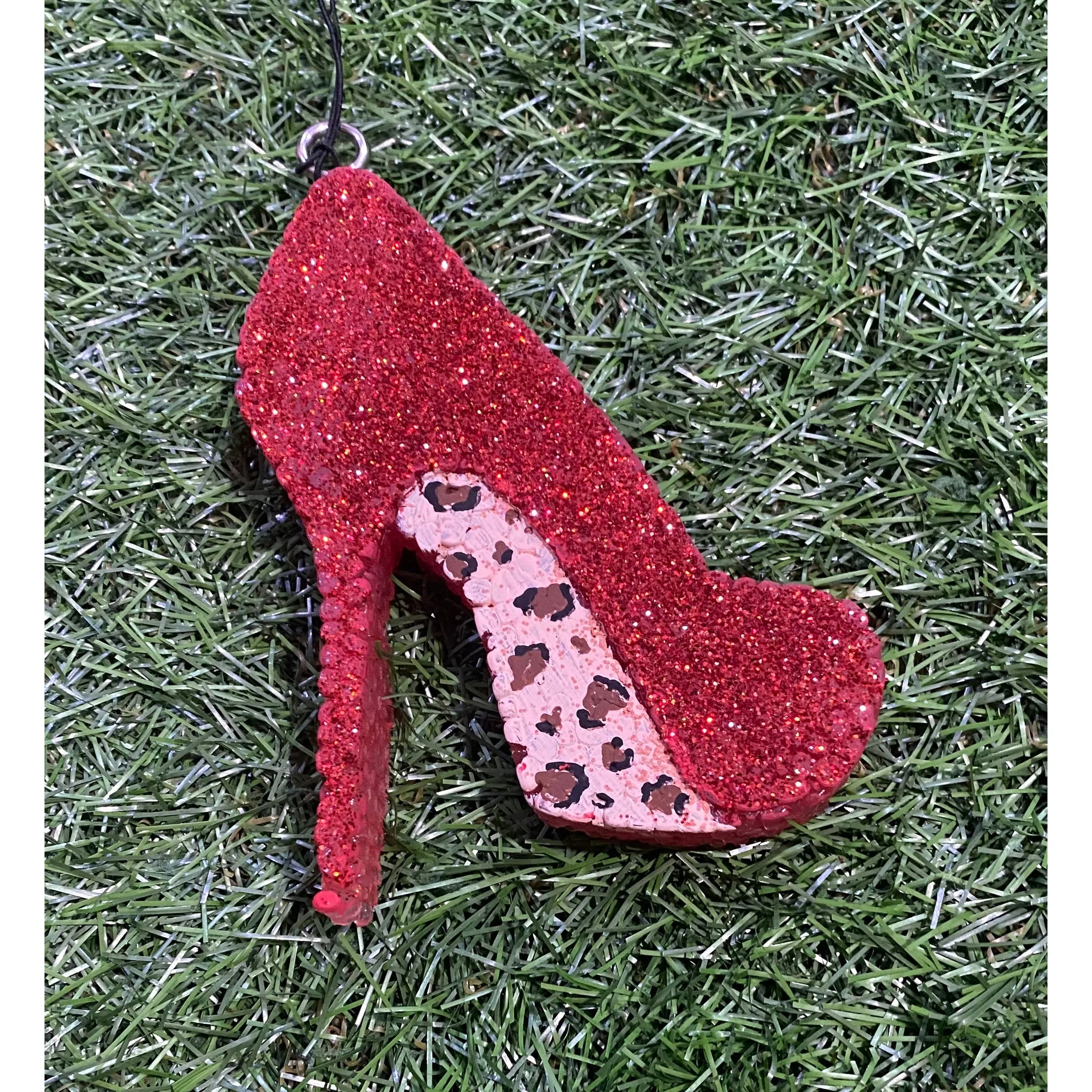 Red Glitter High Heel Freshie