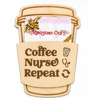 Nurse-Themed Wooden Gift Card Holders
