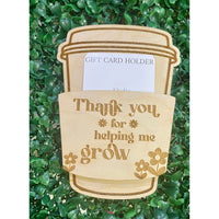 Teacher Appreciation Gift Card Holder