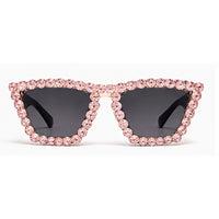 Rhinestone Glam Cat-Eye Statement Sunglasses