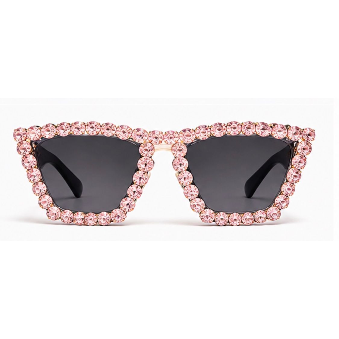Rhinestone Glam Cat-Eye Statement Sunglasses