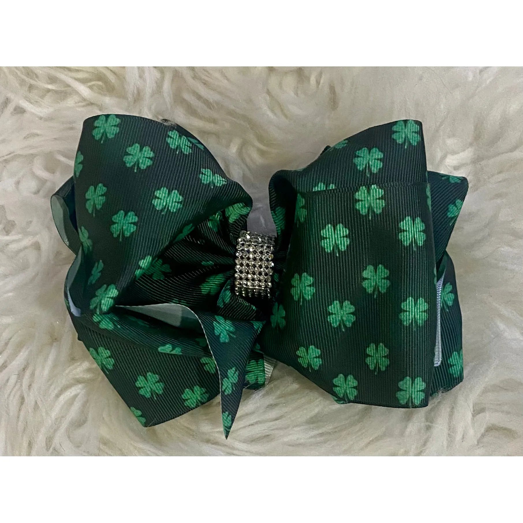 Lucky Charm Shamrock Girl's Hair Bow