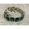 Pink Panache Emerald Green Stretchy Bracelet