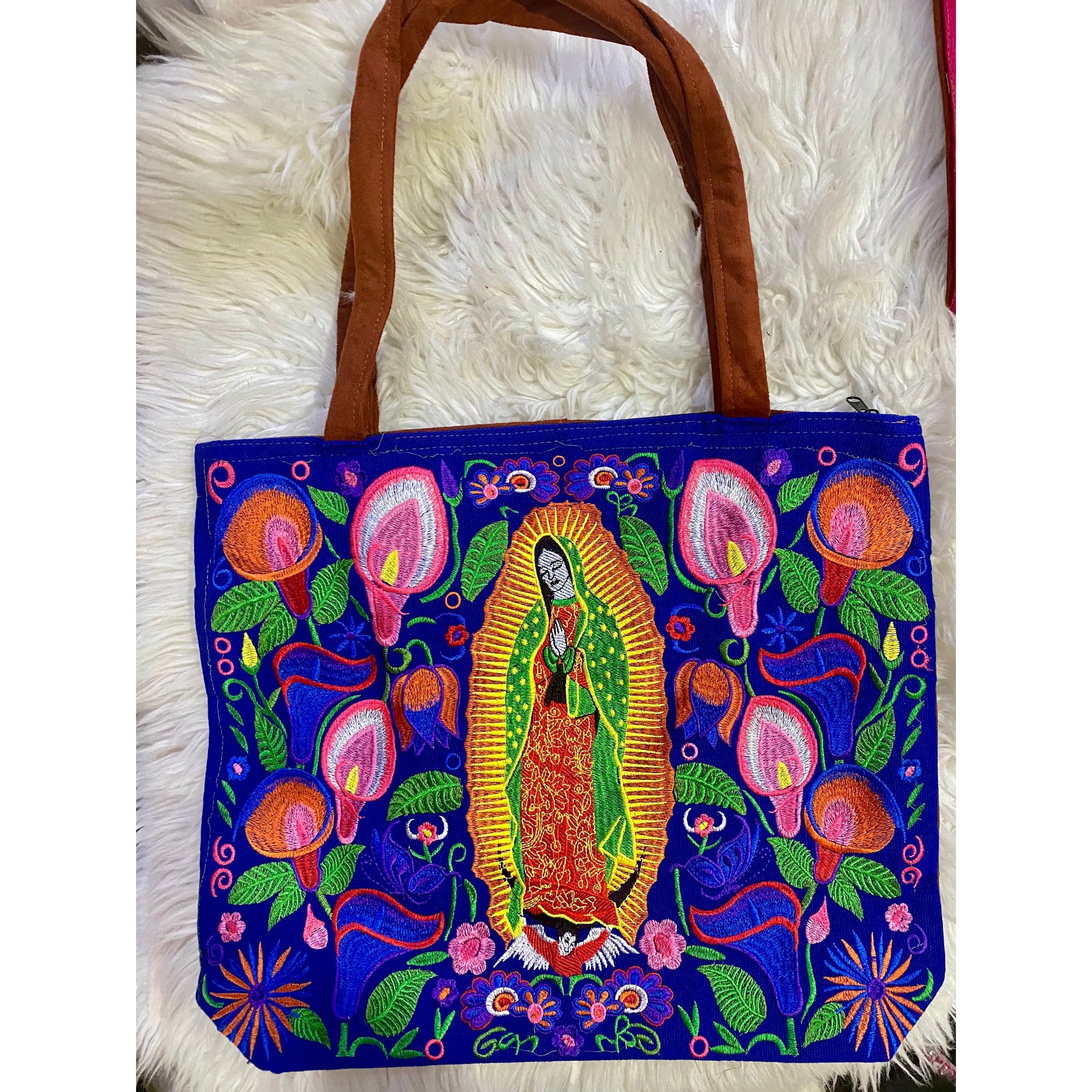 Our Lady of Guadalupe Embroidered Tote Bag