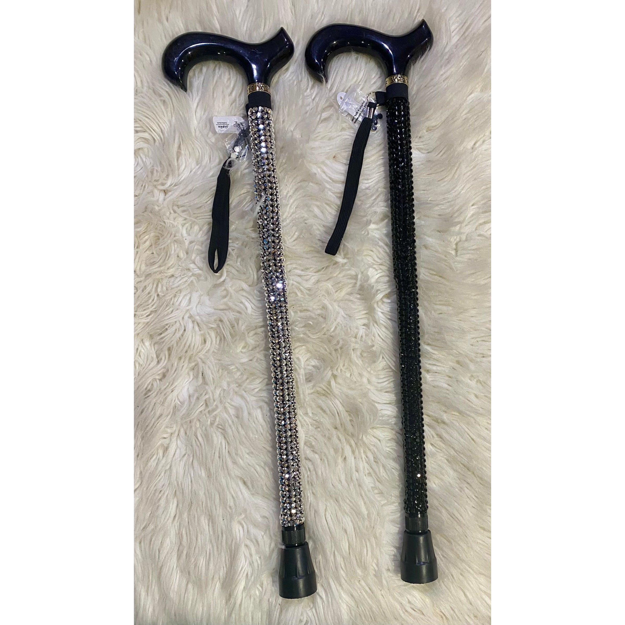 Bling Rhinestone Adjustable Walking Cane