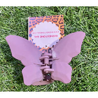 Eco-Chic Matte Butterfly Claw Clips