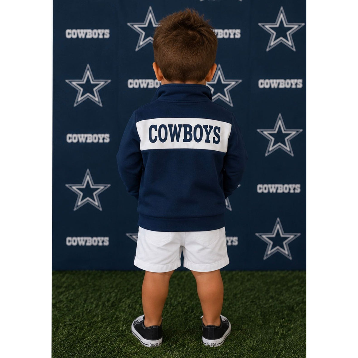 Kids Dallas Cowboys Quarter Zip Pullover