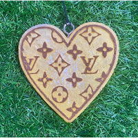 Heart Monogram Freshie – Car Freshener with Designer-Inspired Pattern