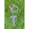 Turquoise Initial Keychain – Western Charm