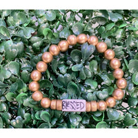 Matte Gold Affirmation Beaded Bracelets – Inspiring Words to Wear Daily