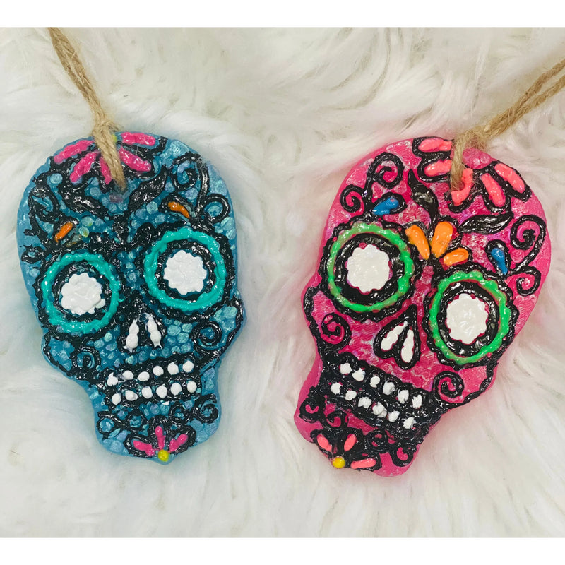 Sugar Skull Car Freshie - Rhinestone Gal