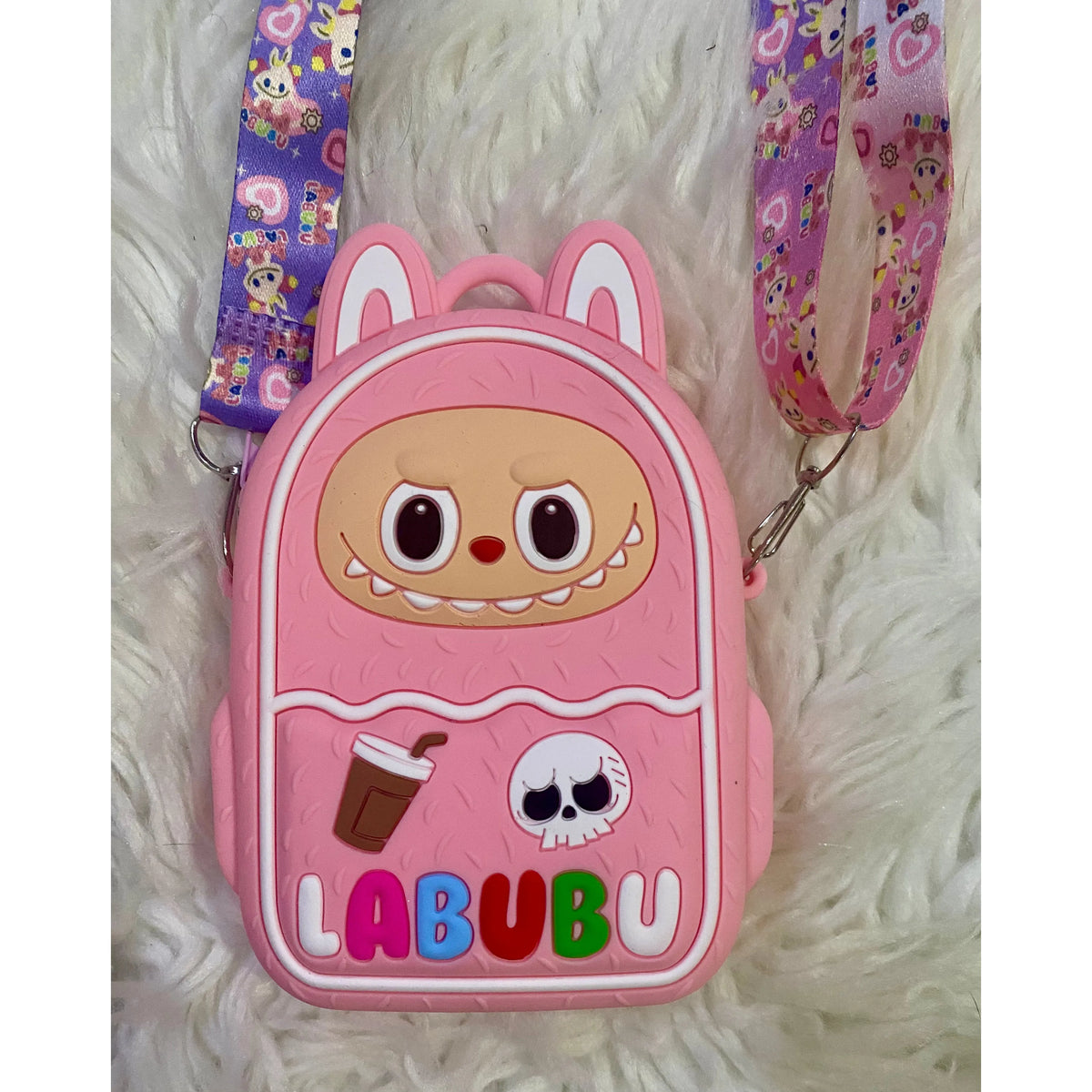 Labubu Coin Crossbody Purse – Adjustable Strap