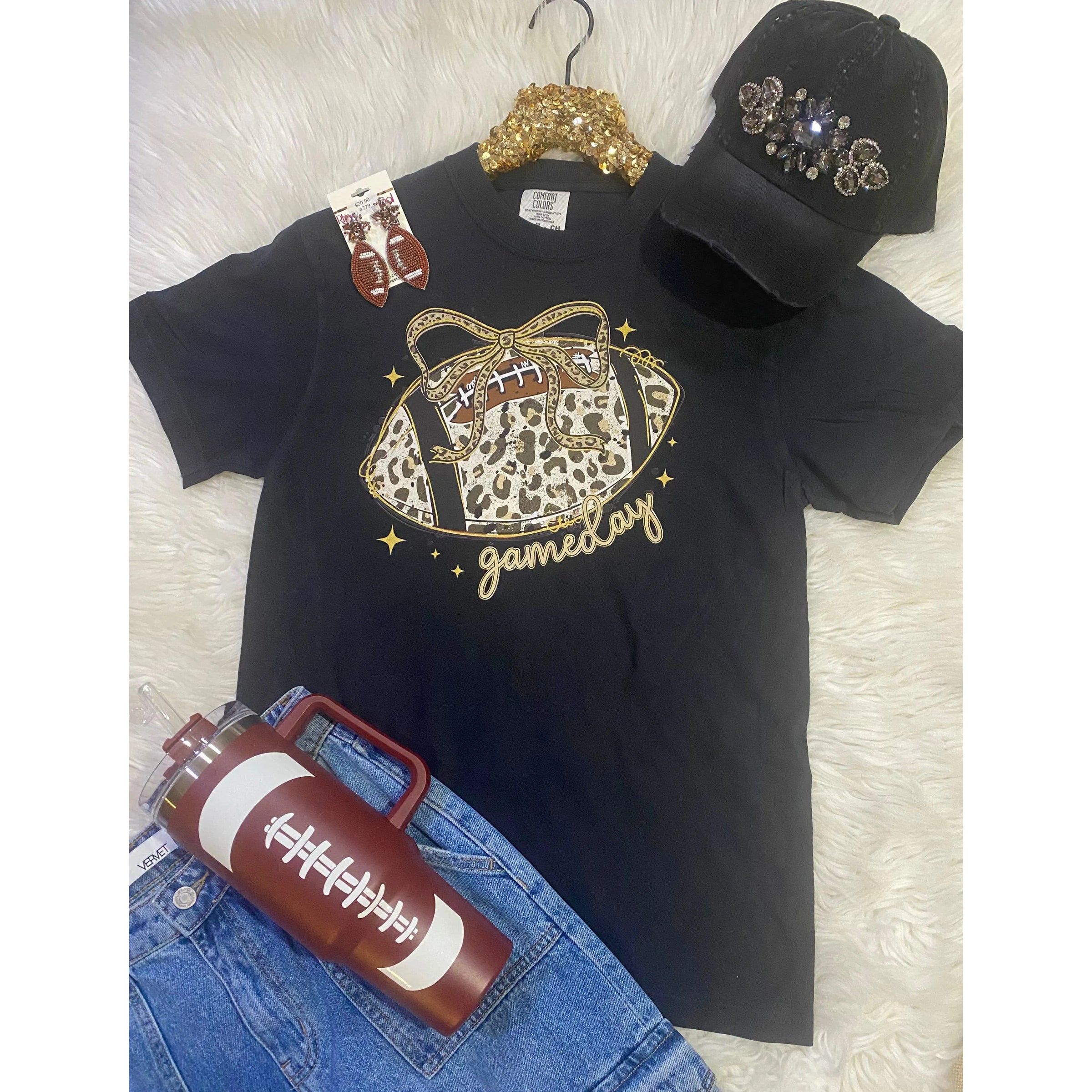 Leopard Gameday Football Tee