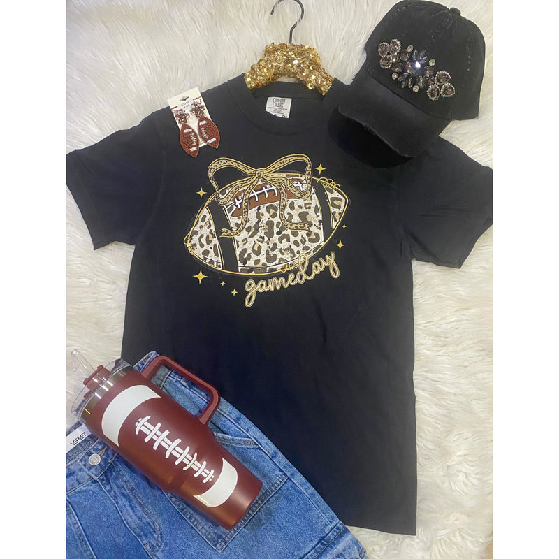 Leopard Gameday Football Tee
