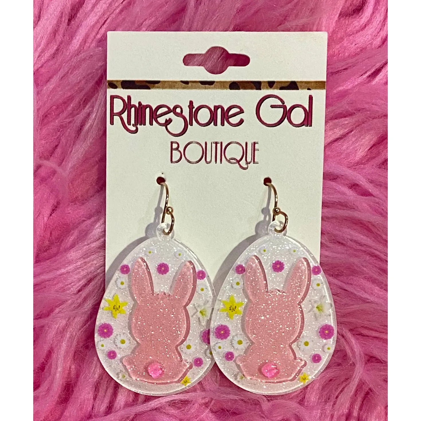 Easter Bunny Egg Acrylic Earrings
