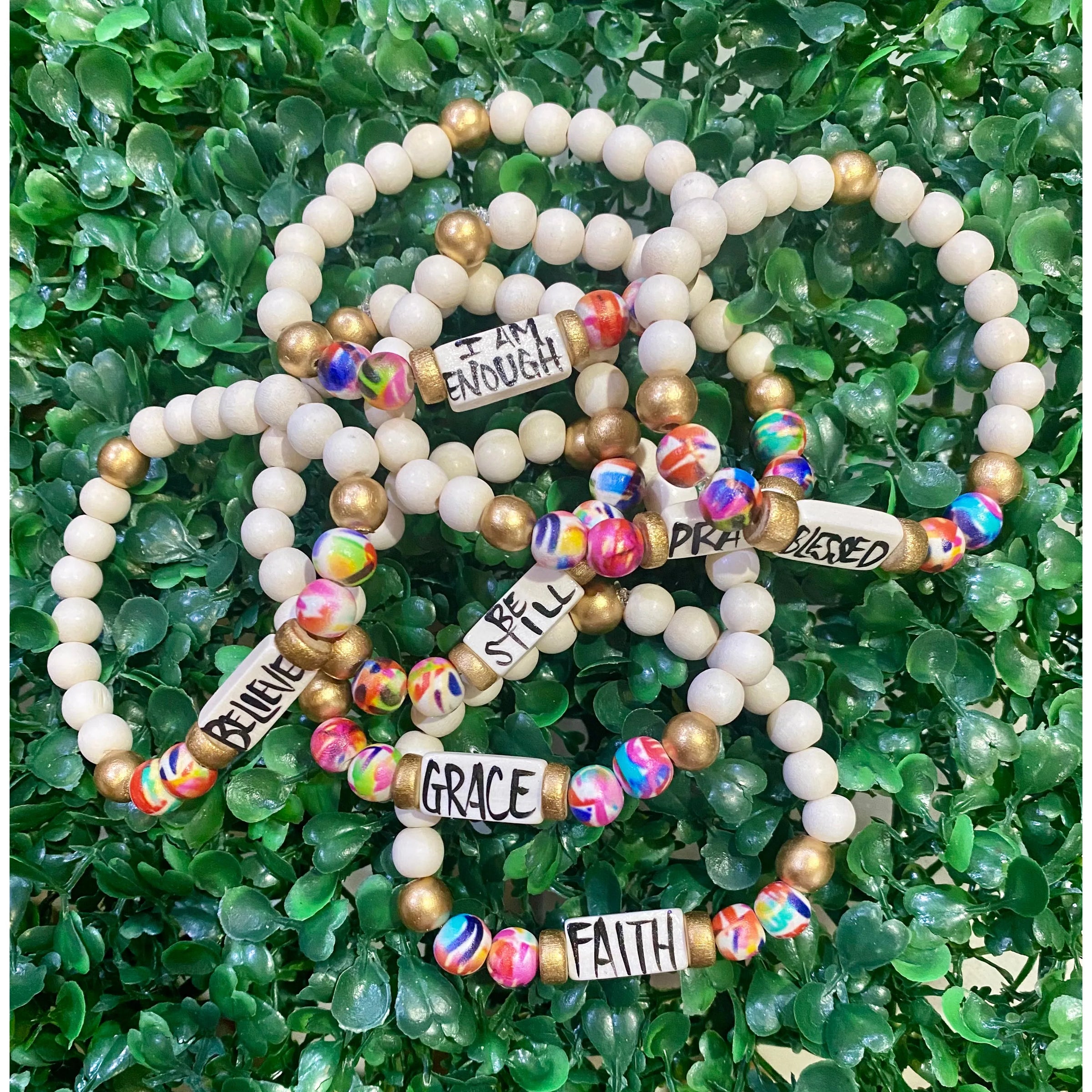 Colorful Affirmation Beaded Bracelets