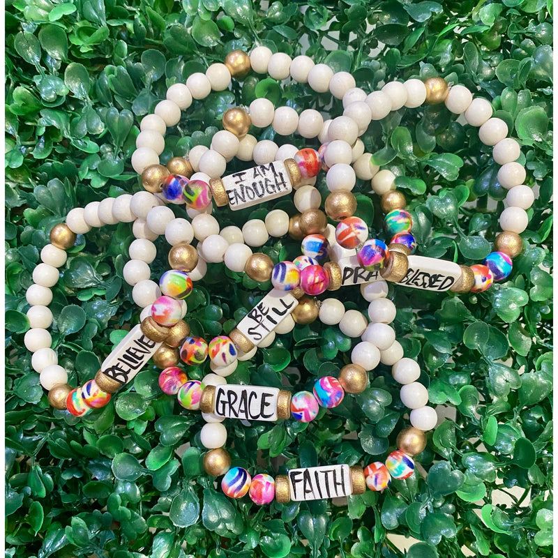 Colorful Affirmation Beaded Bracelets