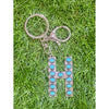 Turquoise Initial Keychain – Western Charm