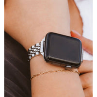 Stainless Steel Apple Watch Band – Gold, Silver & Two-Tone Adjustable Link Bracelet