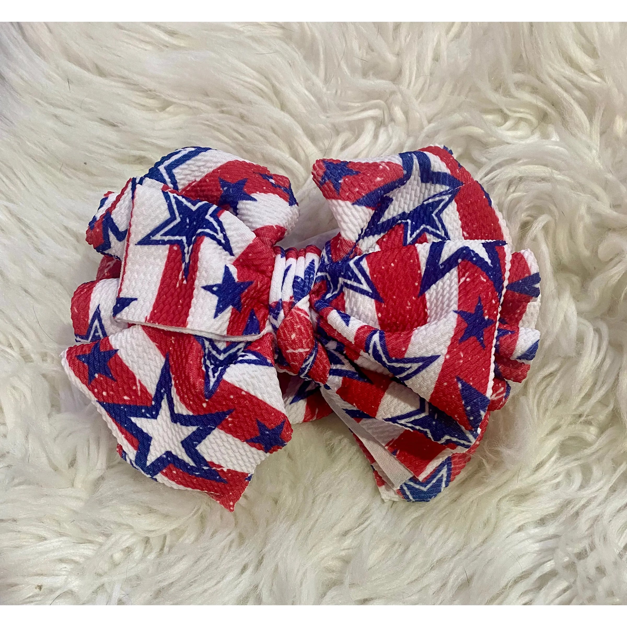 Girls Stars & Stripes Big Tassel Headband – Infant to Toddler