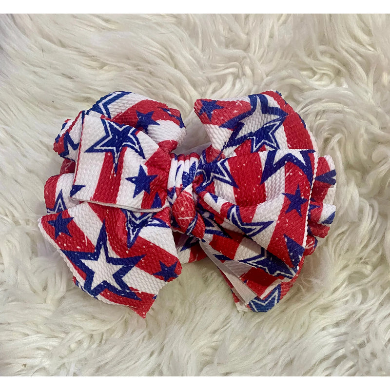 Girls Stars & Stripes Big Tassel Headband – Infant to Toddler
