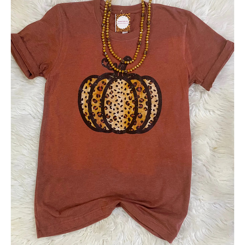 Leopard Pumpkin Tee