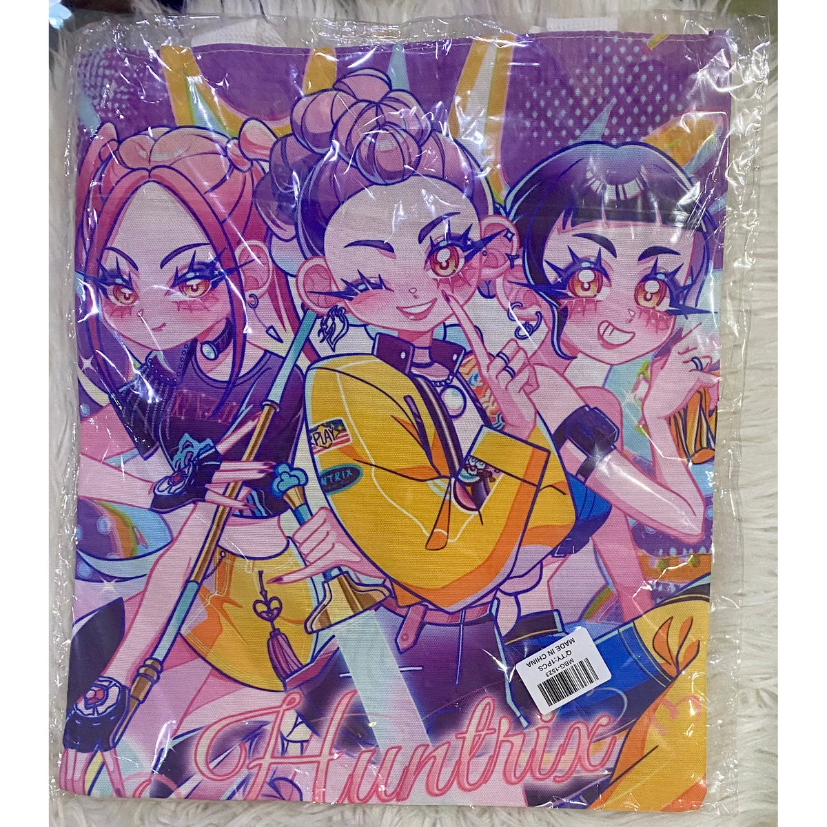 K-Pop Demon Hunters Graphic Zipper Tote Bag