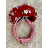 Valentine’s Day Heart & Stone Headbands for Girls