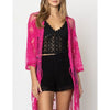 Hot Pink Lace Kimono – Bold, Breezy, and Beautiful