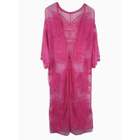 Fuchsia Lace Butterfly Kimono