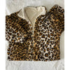 Girls Leopard Print Fleece Jacket