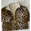 Girls Leopard Print Fleece Jacket