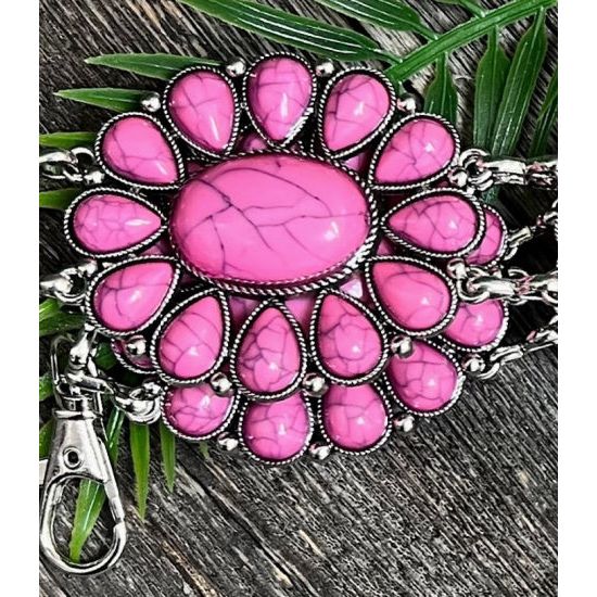 Girls Pink Concho Belt – 32"