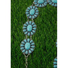 Girls Western Aqua Concho Belt – 37”