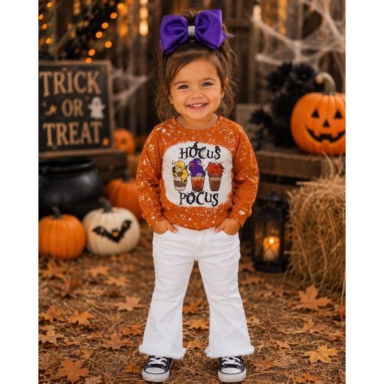 Girls Hocus Pocus Sanderson Sisters Long Sleeve Top