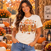 Gobble Glam Rhinestone Thanksgiving Tee