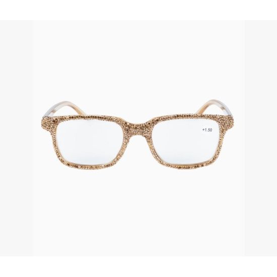 Handmade Gold Rhinestone Glam Reader Glasses