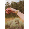 Wide 18K Gold Stainless Steel Apple Watch Band – Adjustable Fit