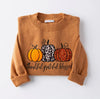 Grateful Thankful Blessed Embellished Sweater