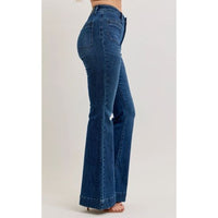 Judy Blue High Rise Flare Jeans with Vintage Pockets