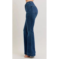 Judy Blue High Rise Flare Jeans with Vintage Pockets