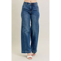 Judy Blue High Waisted Trouser Wide Leg Jeans