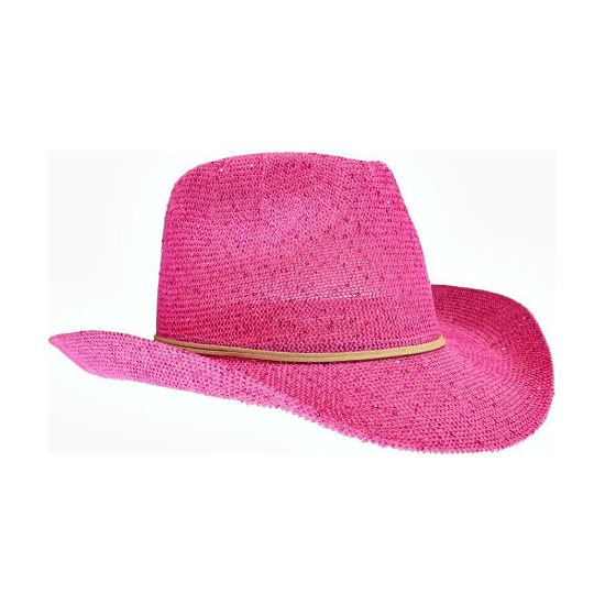 Hello Vegas Hot Pink Sequin Cowboy Hat