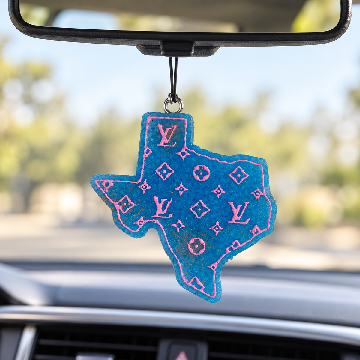 LV Inspired Texas Car Freshie