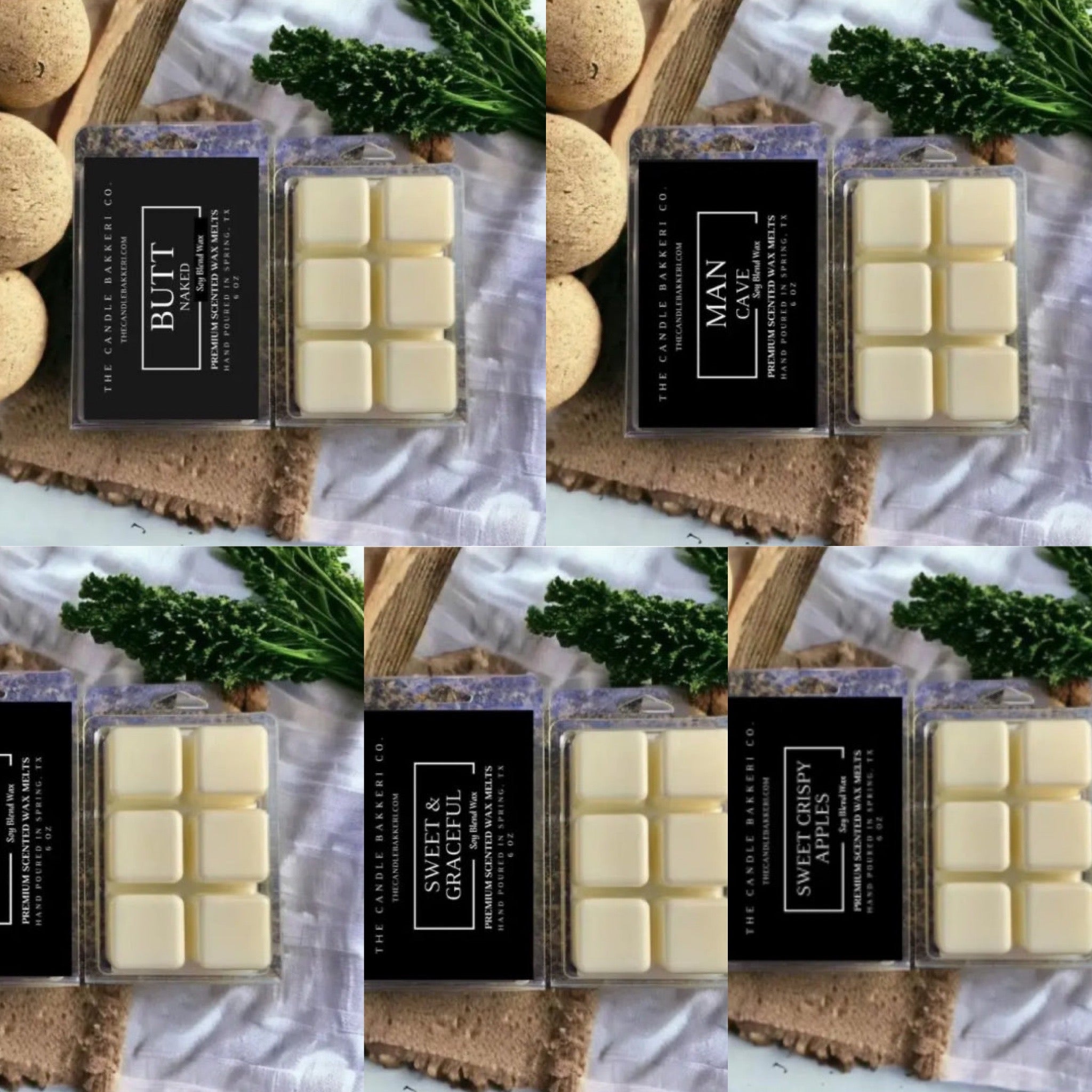 The Candle Bakkeri Wax Melts 6 oz Package of 6